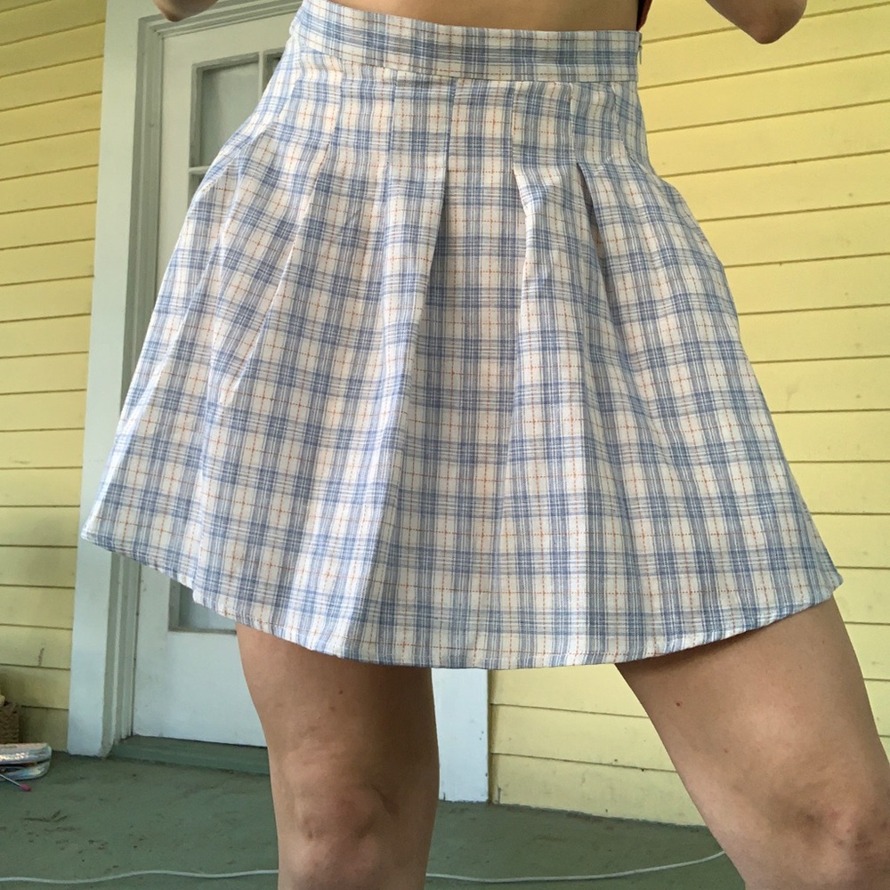 Daisy Street Plaid Skirt